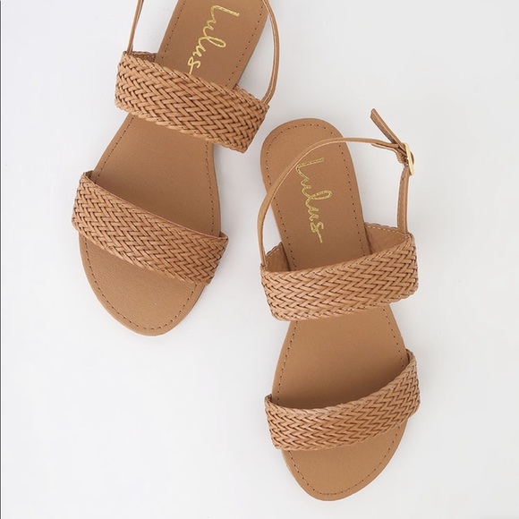 Blaise Camel Flat Sandals - Picture 3 of 5